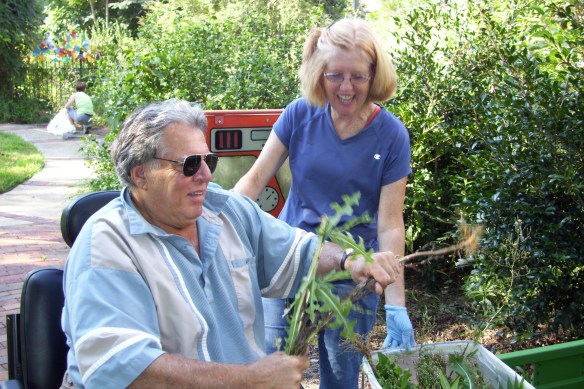 Sally Cobb with patient