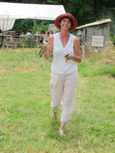 Lors d'une journée autour du potager organisée avec Jardin, Art et Soin et à laquelle avait participé Martine Brulé.
