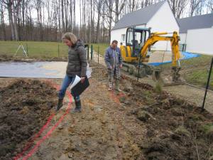 Travaux de terrassement, le chantier.