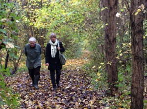 Jean-Paul Ribes avec Rebecca Haller (fondatrice du Horticultural Therapy Institute).