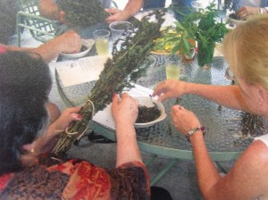 Lors d'une visite de terrain 