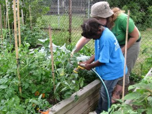 Jardiner avec les enfants Place Benoît