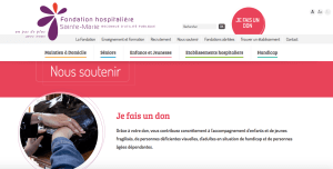 La page d'appels aux dons très pro de la FHSM, des solutions sont accessibles pour les petites associations...A suivre...